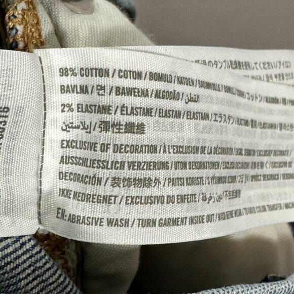 Hollister Jeans Mens 28 Skinny Epic Flex Medium Wash Cotton Pockets Distressed - Picture 10 of 10